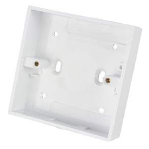 1 Gang 25 mm Deep PVCu Moulded Surface Pattress Back Box Square Corners ...