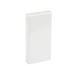 100 mm x 50 mm Aluminium Campus Trunking PVCu End Cap White