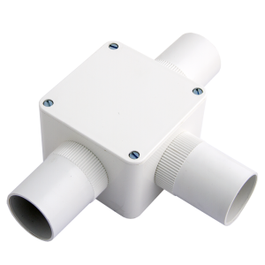 32 mm PVCu Conduit Tee Box White