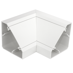 Bench Trunking Internal Angle Fabricated White