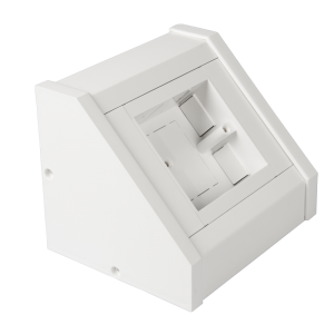 1 Gang Bench Trunking Unit White