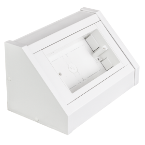 2 Gang Bench Trunking Unit White