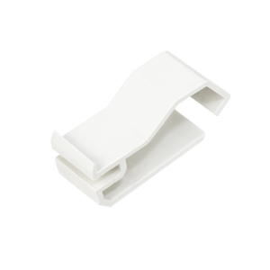 Chamfered Dado Trunking Cable Retainer White for ACD 4 (Pack of 6)