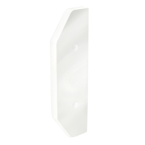 Chamfered Dado Trunking End Cap White for ACD 2 (Pack of 2)