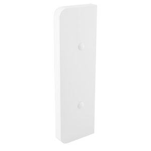Square Dado Trunking End Cap White for ASD 1 (Pack of 2)