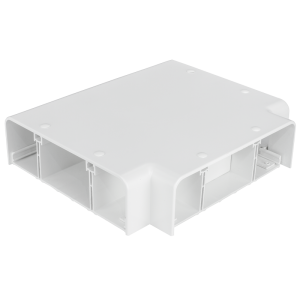 Square Dado Trunking Flat Tee White for ASD 1