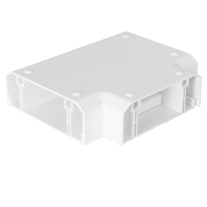 Chamfered Dado Trunking Flat Tee White for ACD 4