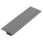 Part M Compliant Contrast Plate for 3 Compartment Trunking Grey