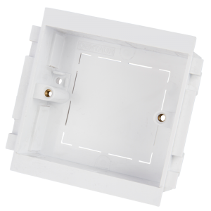 1 Gang 32 mm Back Box for Trunking White - Centaur