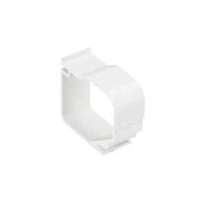 Square Dado Trunking Cable Retainer White (Pack of 6)