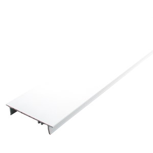 3 Compartment Aluminium President Profile Centre Lid White