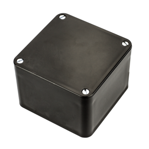 75 mm x 75 mm x 50 mm Adaptable Box Black - Centaur