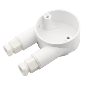 20 mm PVCu Conduit U Box White with Glands - Image 1