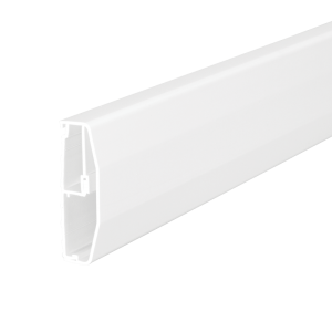 80 mm x 25 mm 2 Compartment Architrave Trunking White (3m Length)