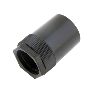 32 mm Female Adaptor with Male Bush Black - Image 1