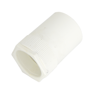 38 mm Female Adaptor with Male Bush White
