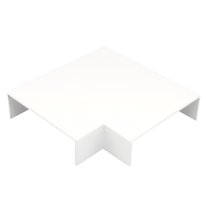 100 mm x 30 mm Campus Trunking Moulded Clip On Flat Angle White