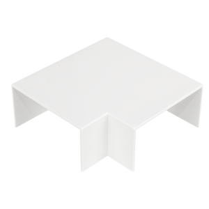 100 mm x 50 mm Campus Trunking Moulded Clip On Flat Angle White