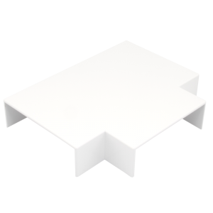 100 mm x 30 mm Campus Trunking Moulded Clip On Flat Tee White