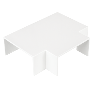 100 mm x 50 mm Campus Trunking Moulded Clip On Flat Tee White