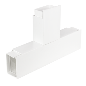 75 mm x 50 mm Maxi Trunking Fabricated Flat Tee White