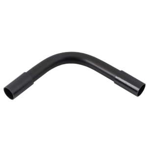 25 mm PVCu Heavy Gauge Normal Bend Black