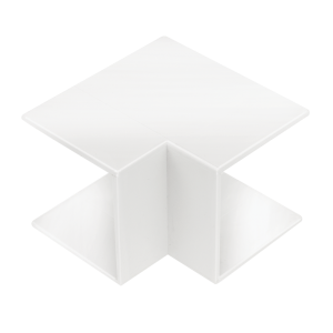 50 mm x 50 mm Maxi Trunking Moulded Clip On Internal Angle White