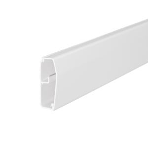 80 mm x 25 mm 1 Compartment Skirting Trunking White (3m Length)