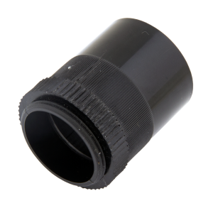 32 mm Male Adaptor with Lockring Black - Image 1