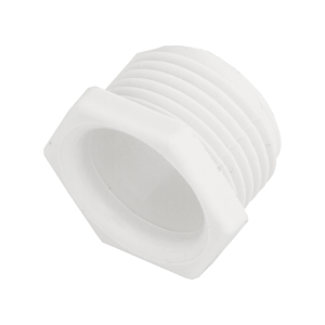 20 mm Screwed Male Bush White - Image 1