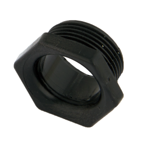 25 mm Screwed Male Bush Black - Image 1