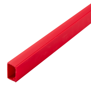 25 mm x 16 mm PVCu Mini Trunking Red (3m Length) - Image 1