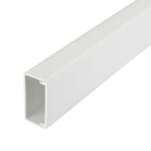 50 mm x 25 mm PVCu Self Adhesive Mini Trunking White (3m Length)