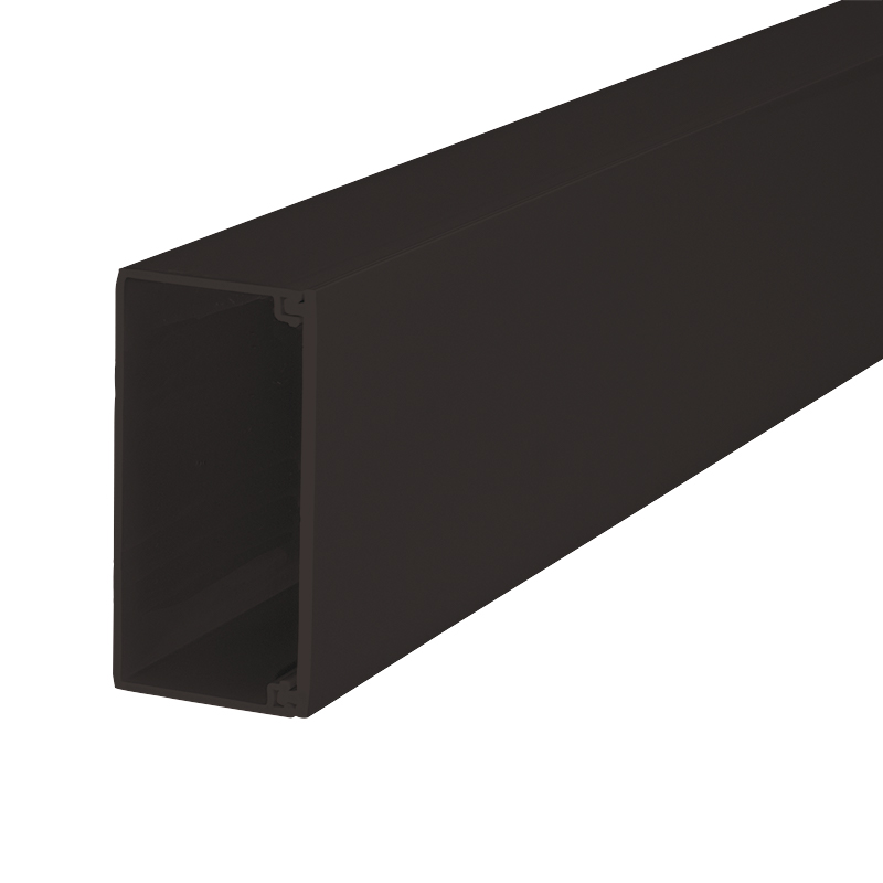 100 mm x 30 mm PVCu Maxi Trunking Black (3m Length) Centaur