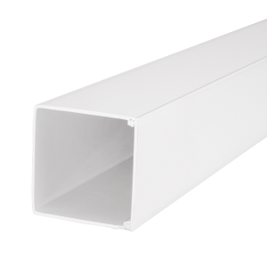 100 mm x 100 mm PVCu Maxi Trunking White (3m Length)