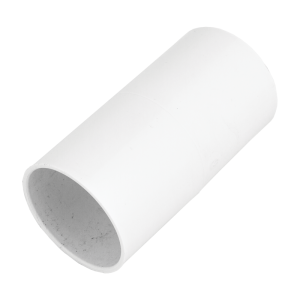 50 mm PVCu Conduit Straight Coupler White