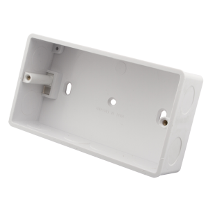 2 Gang 35 mm Deep Socket Box (Adjustable Lug)