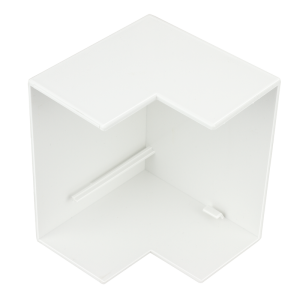 100 mm x 50 mm Maxi Trunking Moulded Clip On External Angle White
