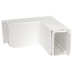 75 mm x 50 mm Maxi Trunking Fabricated External Angle White