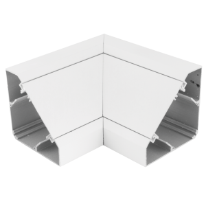 Aluminium Bench Trunking Internal Angle White for DBT1