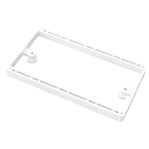 2 Gang Extension Collar Round Corners 10 mm