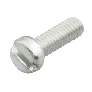 M4 X 12 mm Steel Slot Cheese Head M/C Zinc Screw