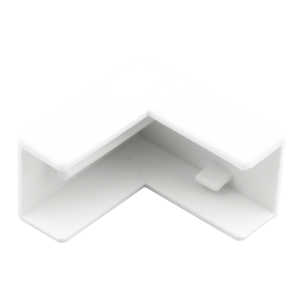 10 mm x 16 mm Mini Trunking External Bend White