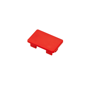 25 mm x 16 mm Mini Trunking End Cap Red