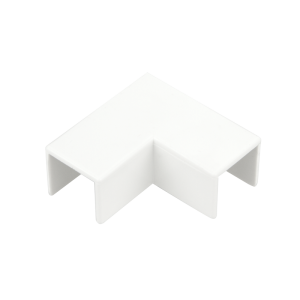 16 mm x 16 mm Mini Trunking Flat Bend White