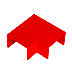 25 mm x 16 mm Mini Trunking Flat Bend Red - Image 1