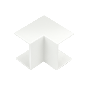 38 mm x 25 mm Mini Trunking Internal Bend White - Image 1