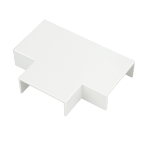 38 mm x 16 mm Mini Trunking Equal Tee White - Image 1