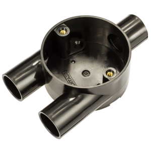 20 mm PVCu Conduit Y Box Black