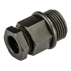 20 mm IP55 Nylon Compression Gland Small Black